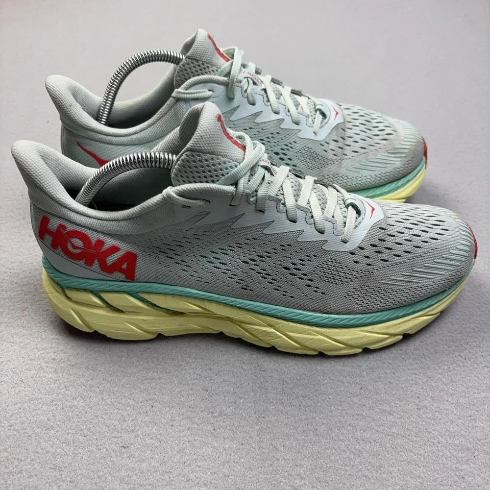 Hoka One One Clifton 7 Shoes Womens Size 11 Blue Running Sneakers Mesh Athletic